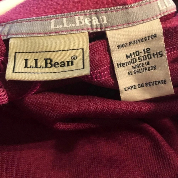 LL BEAN EUC GIRLS HOODIE SWEATSHIRT TOP SHIRT FALL WINTER  HOODED SIZE M 10 12 - Picture 5 of 5
